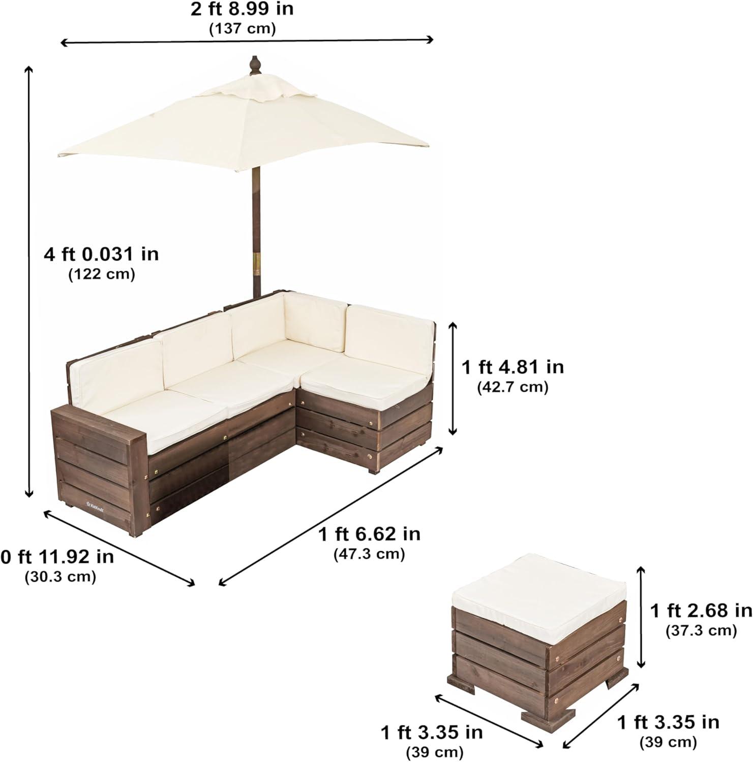 Kids 6 Piece Outdoor Table Or Chair and Chair Set