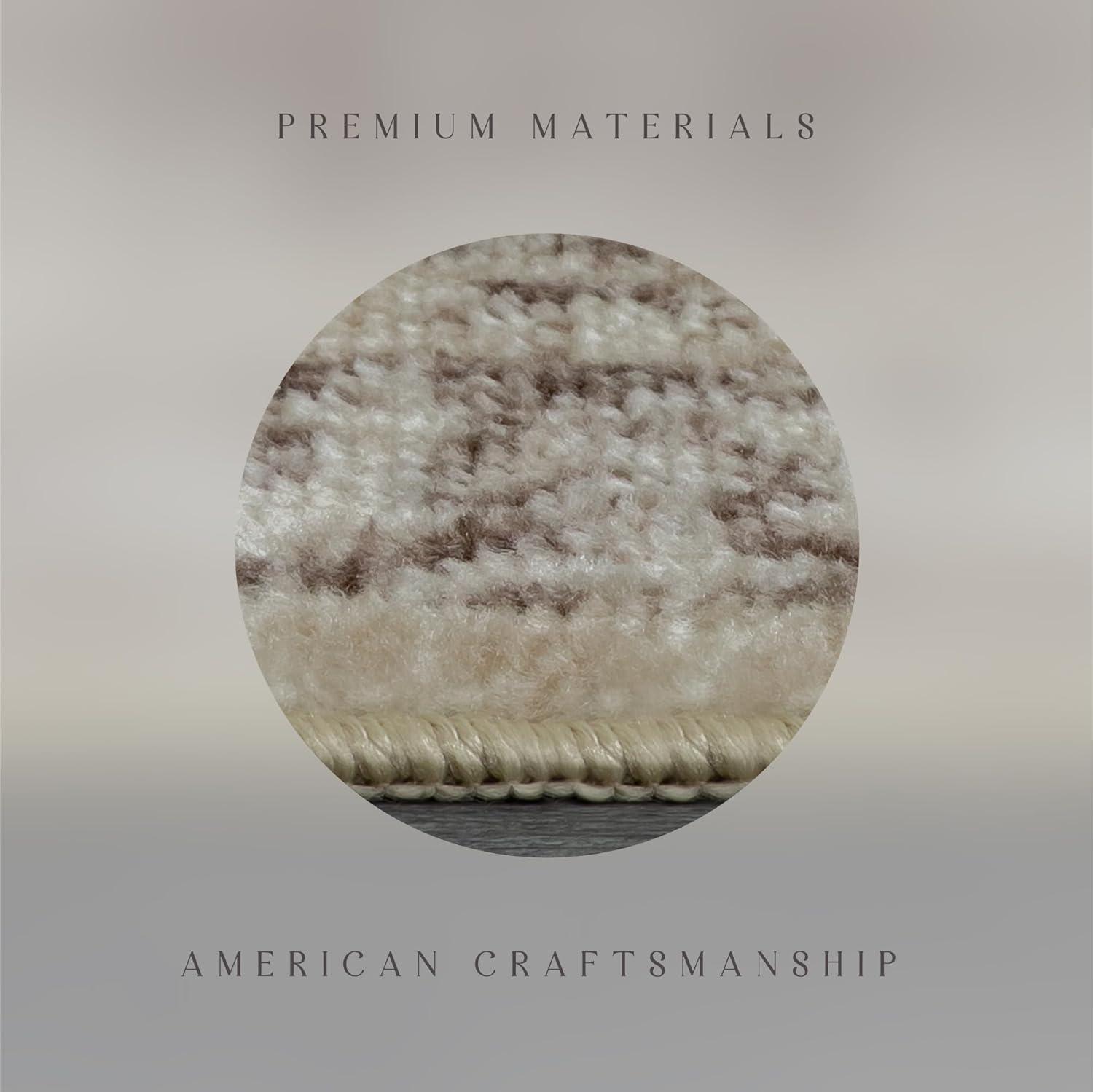 Maples Rugs Lexington Farmhouse Floral Taupe Washable Entryway Area Rug, 2'6 x 3'10