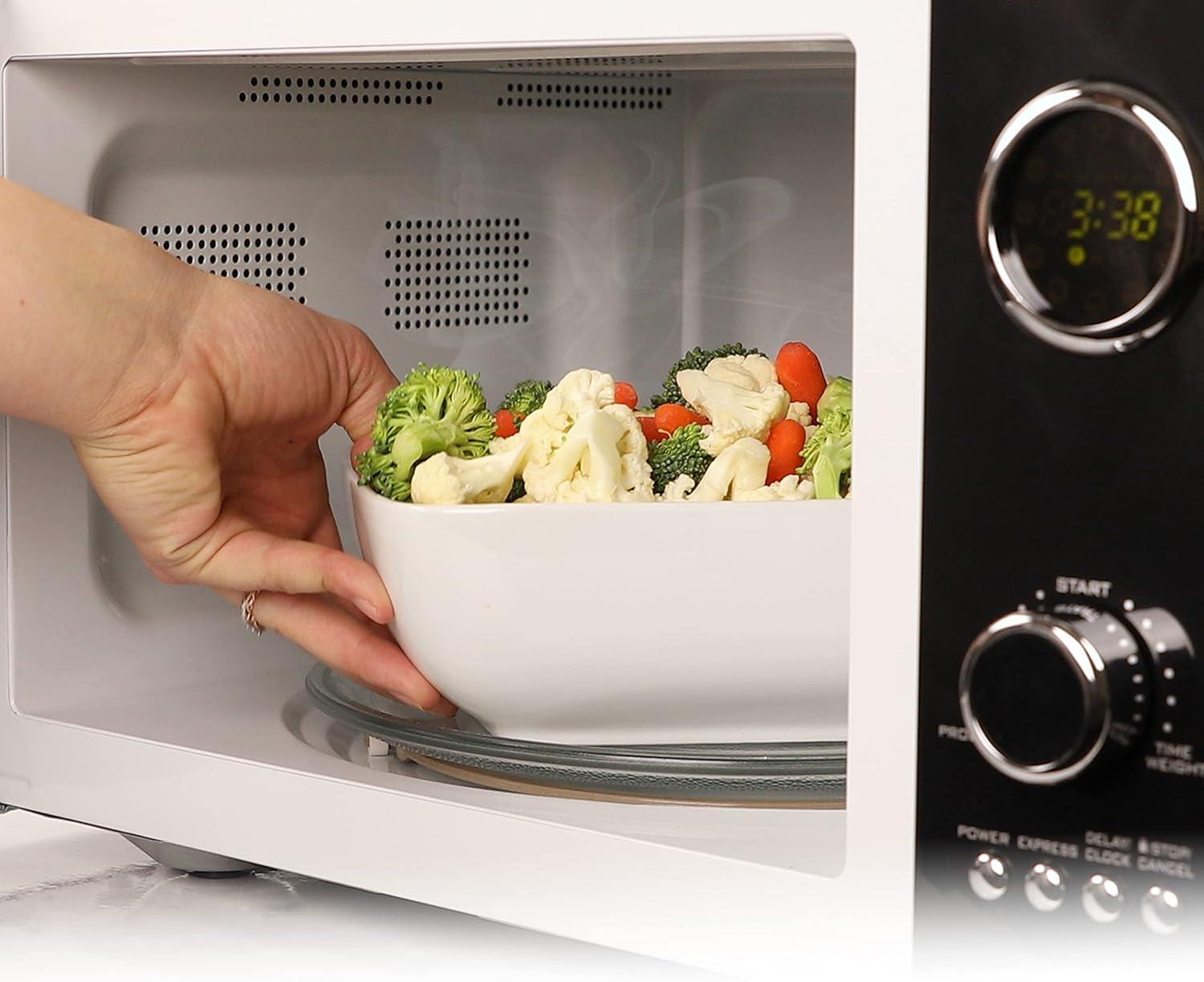 Nostalgia Retro 19" 0.9 cu ft. 800-Watt Countertop Microwave Oven