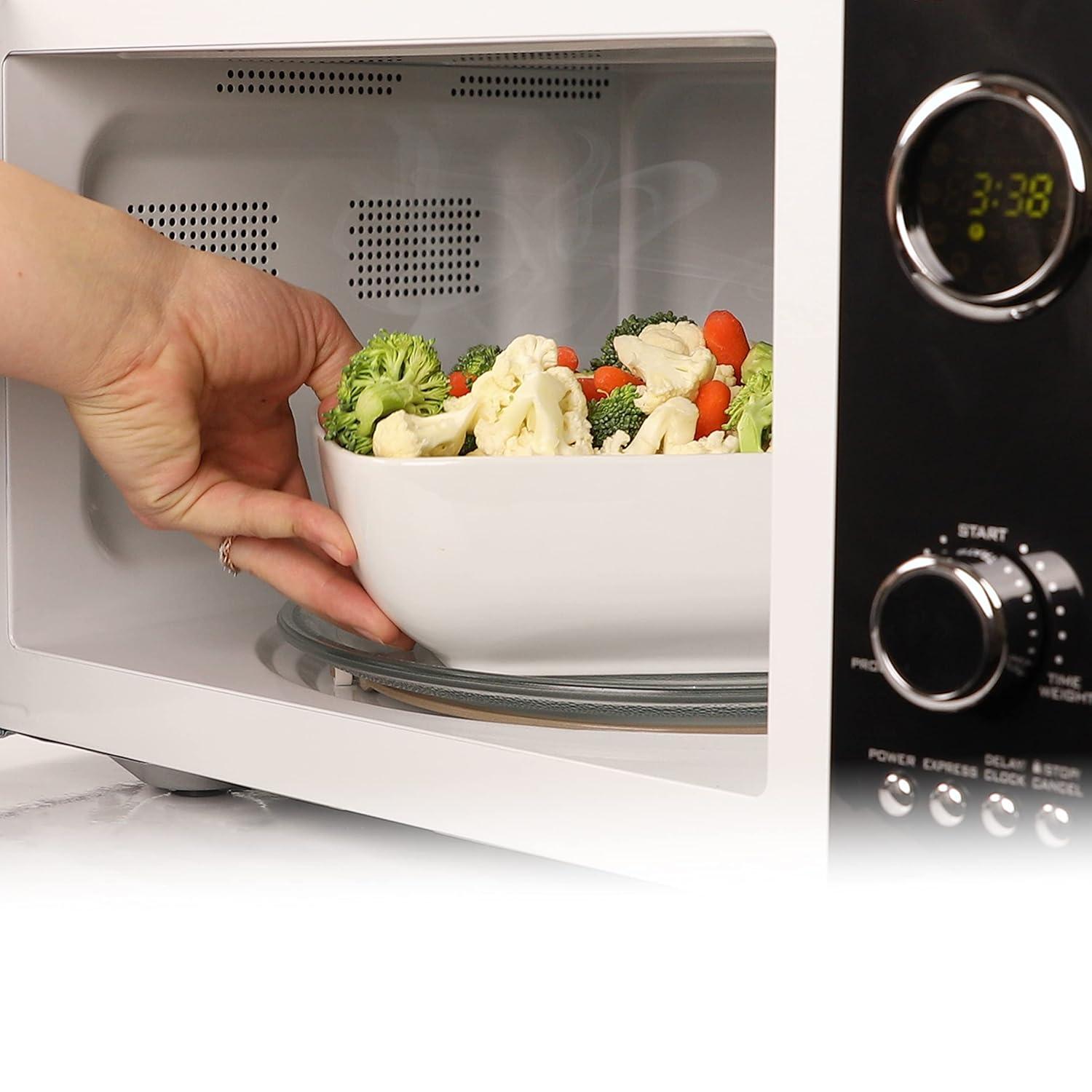 Nostalgia Retro 19" 0.9 cu ft. 800-Watt Countertop Microwave Oven