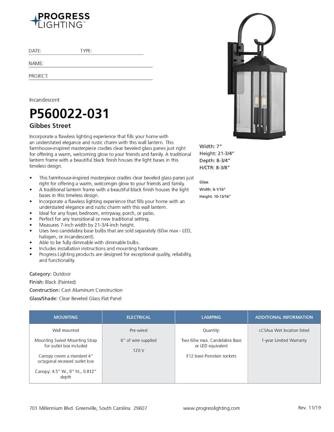 Crawley 2 Light Outdoor Wall Light