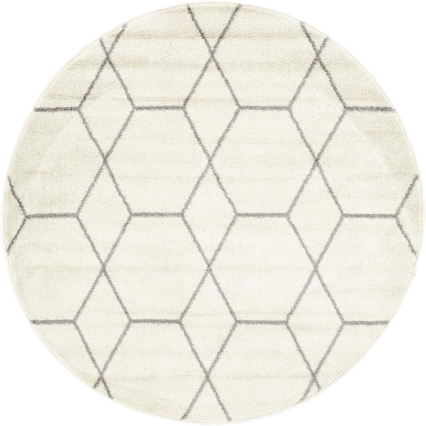 Unique Loom Trellis Frieze Geometric Trellis Indoor Woven Area Rug