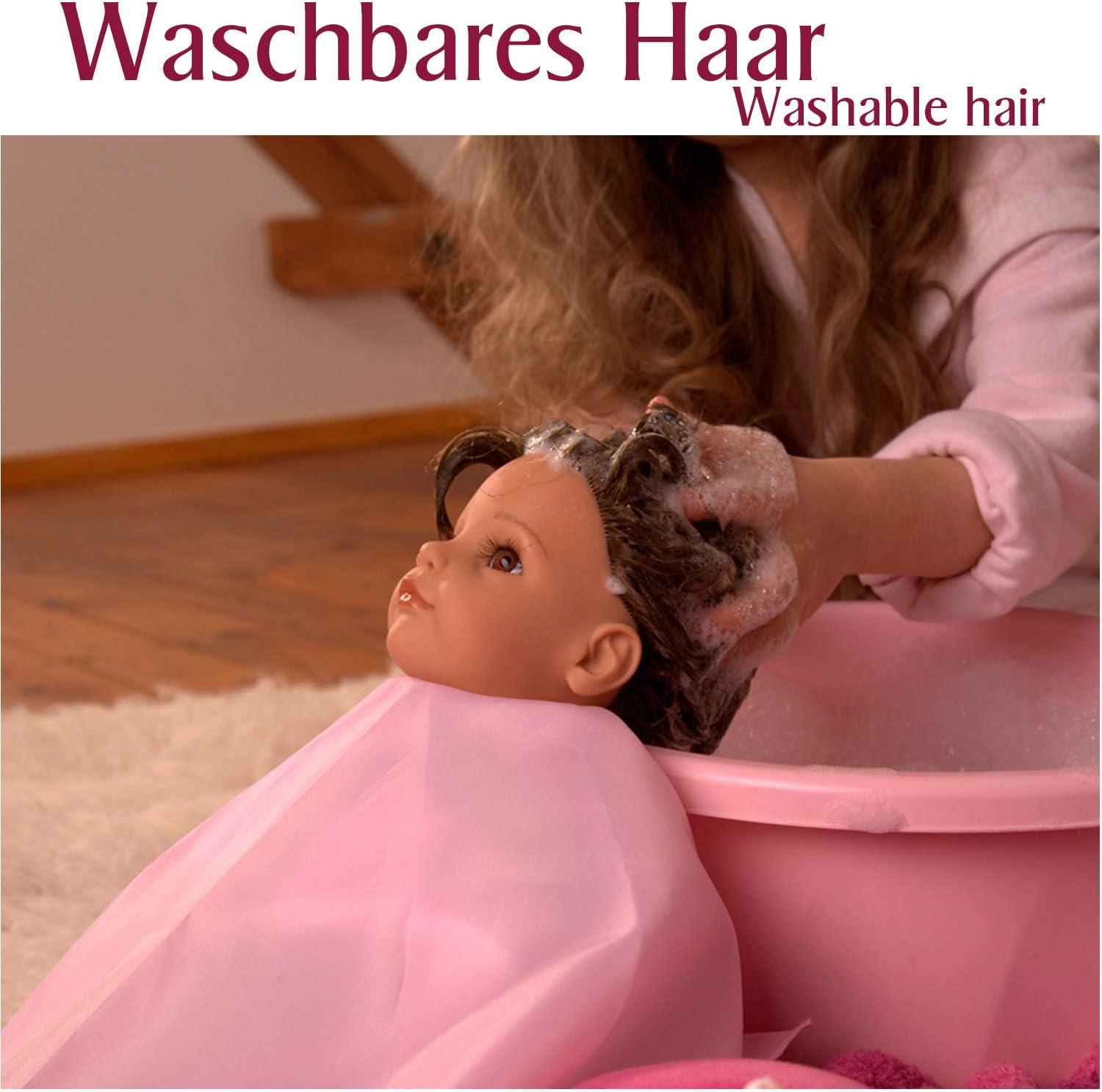 Precious Day Leni 18" Soft Body Standing Doll w/ Long Pink Hair to Wash & Style