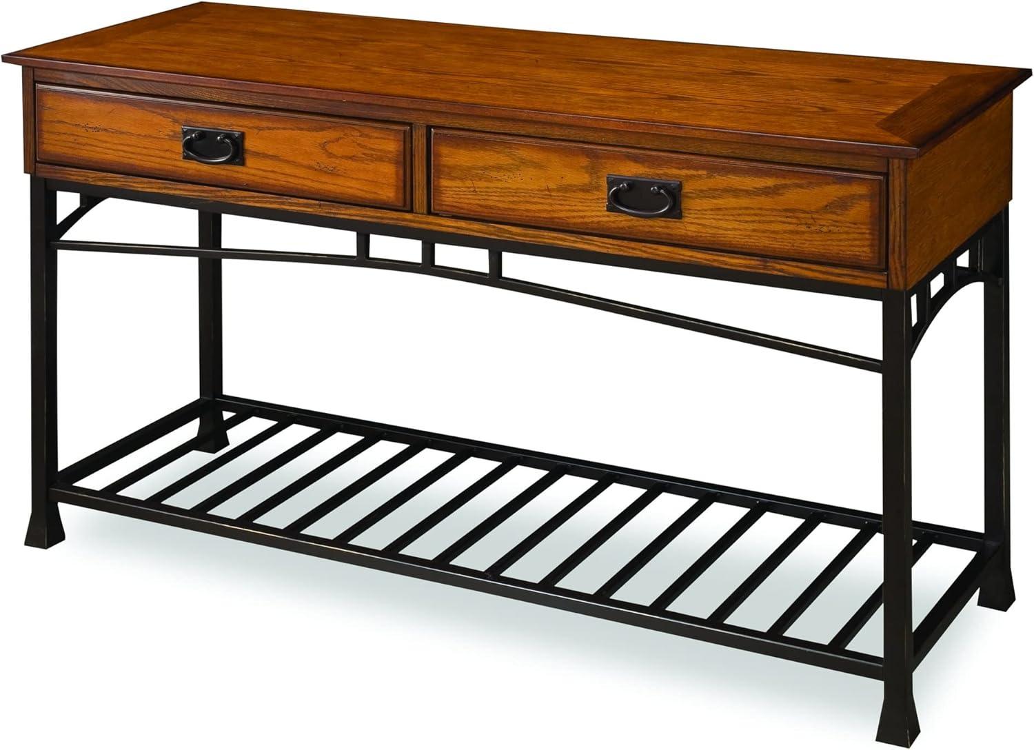 Modern Craftsman Console Table Brown - Homestyles