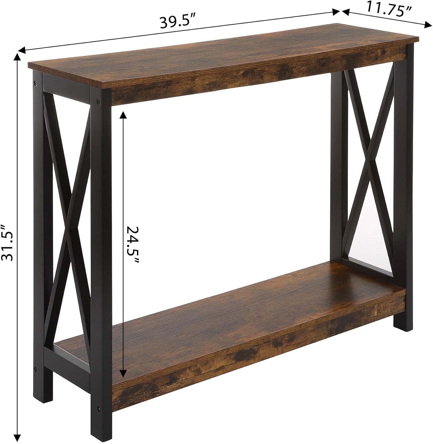 Convenience Concepts Oxford Mesa Consola con Estante, Coral