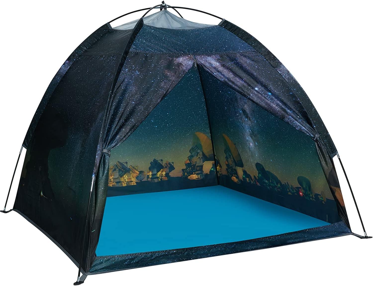 Starry Night Kids Play Tent with Meshed Panels