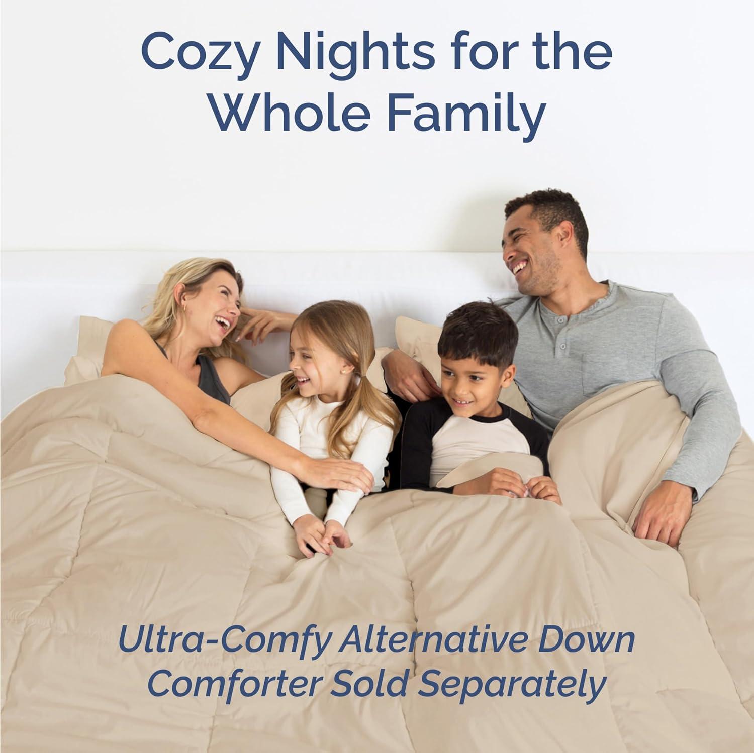 CGK Linens 6 Piece Soft & Cooling Solid Sheet Set - Wrinkle Free Luxury Bed Sheets