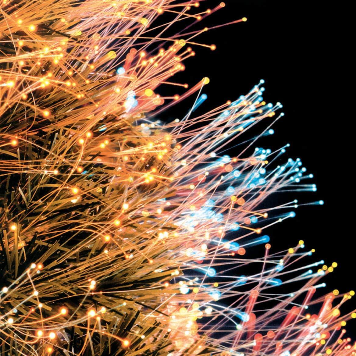 Northwoods Greenery Fiber Optic Christmas Tree with Ball Ornaments, 32-in. Tall