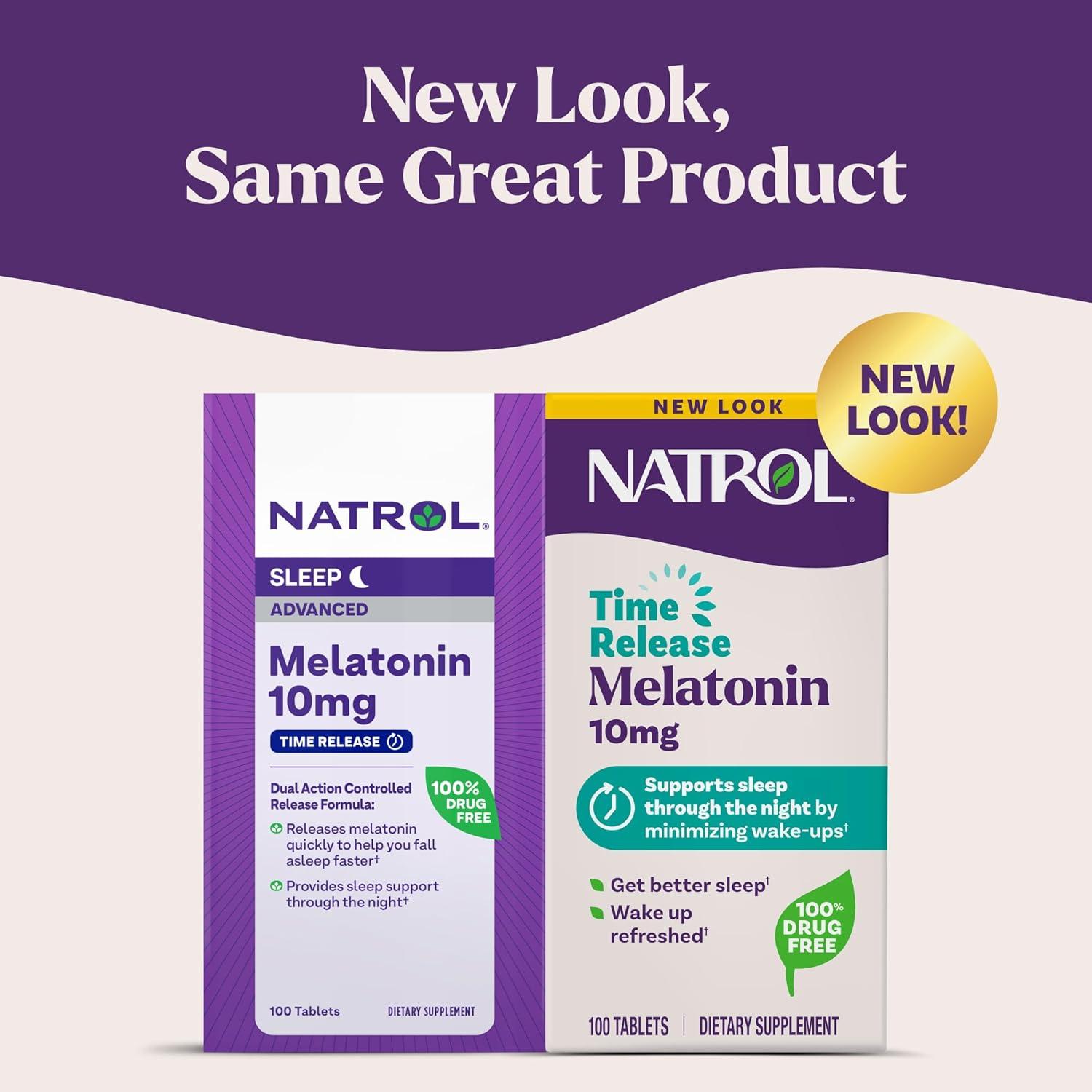 Natrol Advanced Melatonin, Sleep, 10 mg, 100 Tablets
