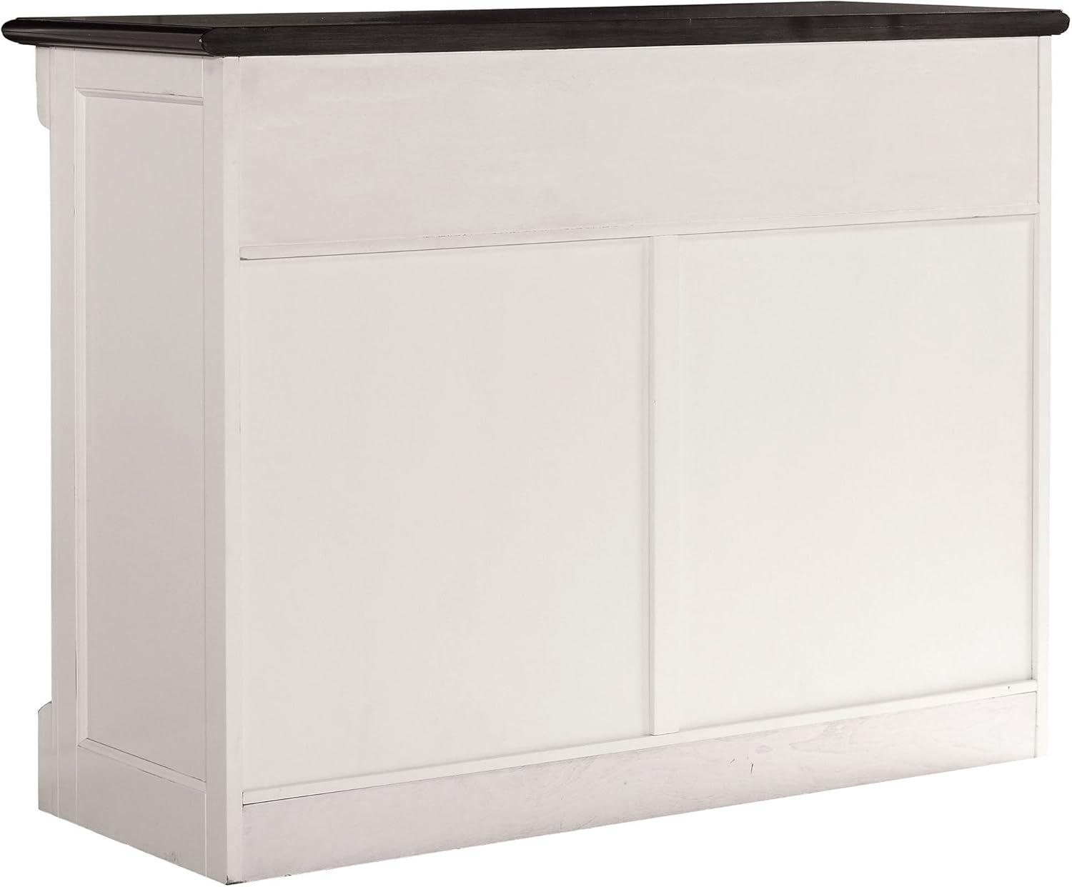 Crosley Shelby Buffet White: Traditional Style Sideboard, Wood Veneer, Adjustable Shelves, Anti-Tip Hardware