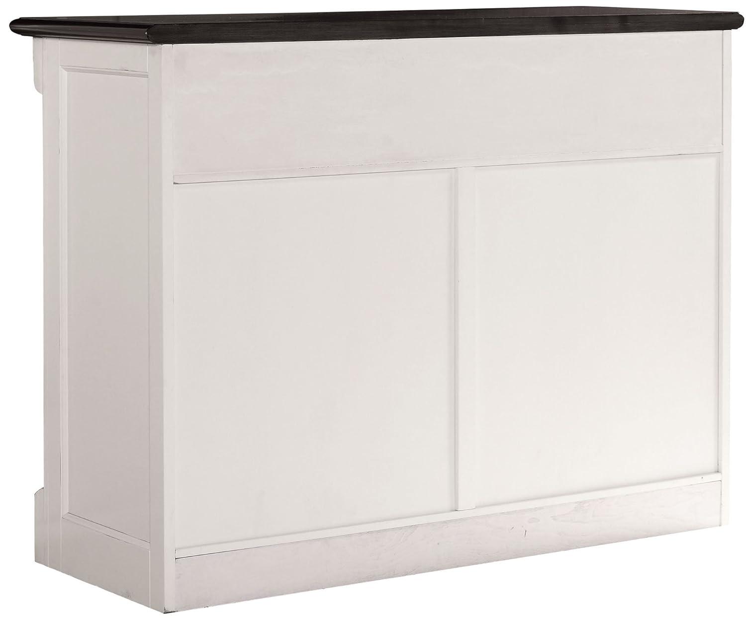 Crosley Shelby Buffet White: Traditional Style Sideboard, Wood Veneer, Adjustable Shelves, Anti-Tip Hardware