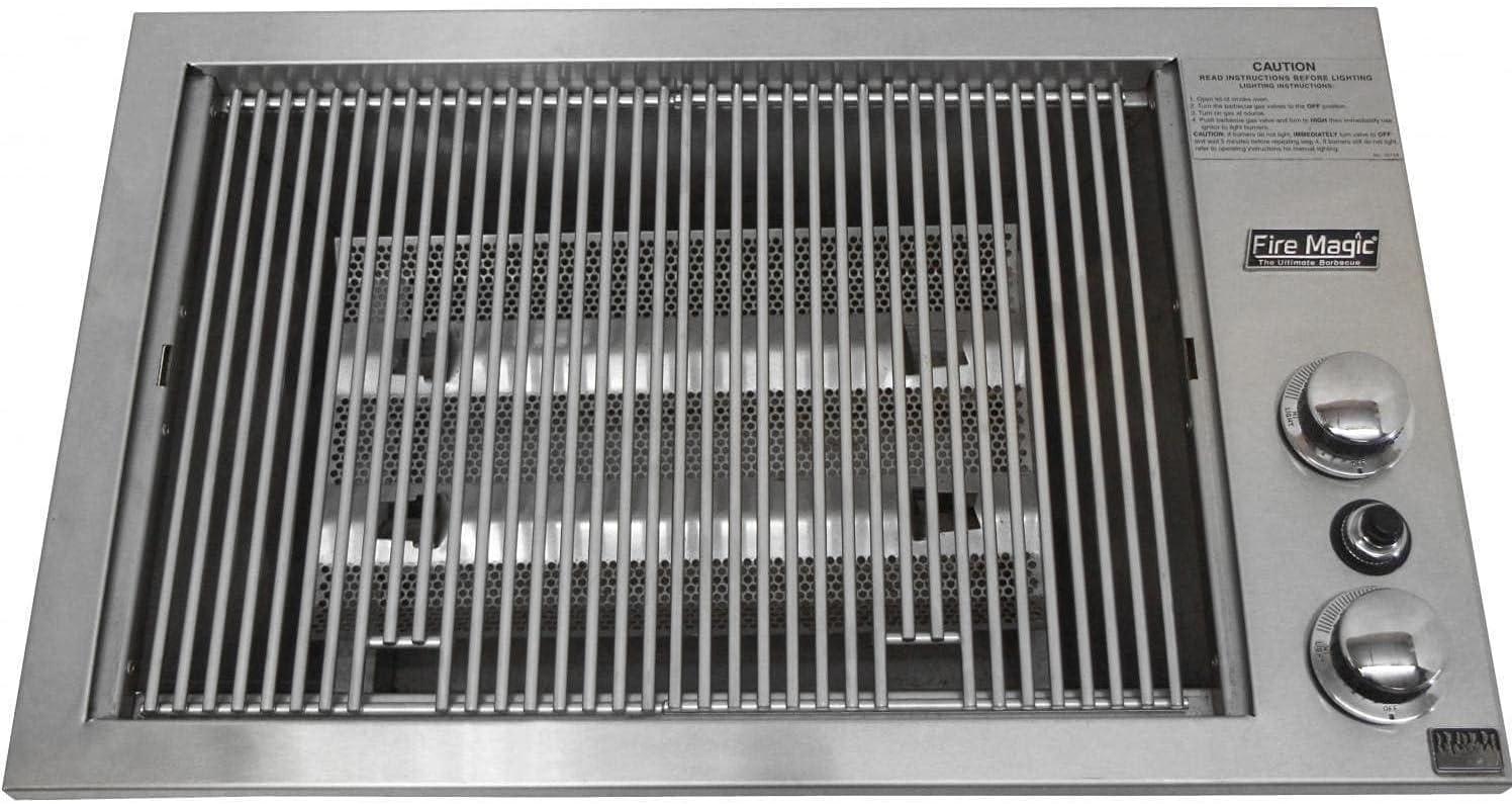 Stainless Steel Built-In Propane Gas Grill with Rotisserie