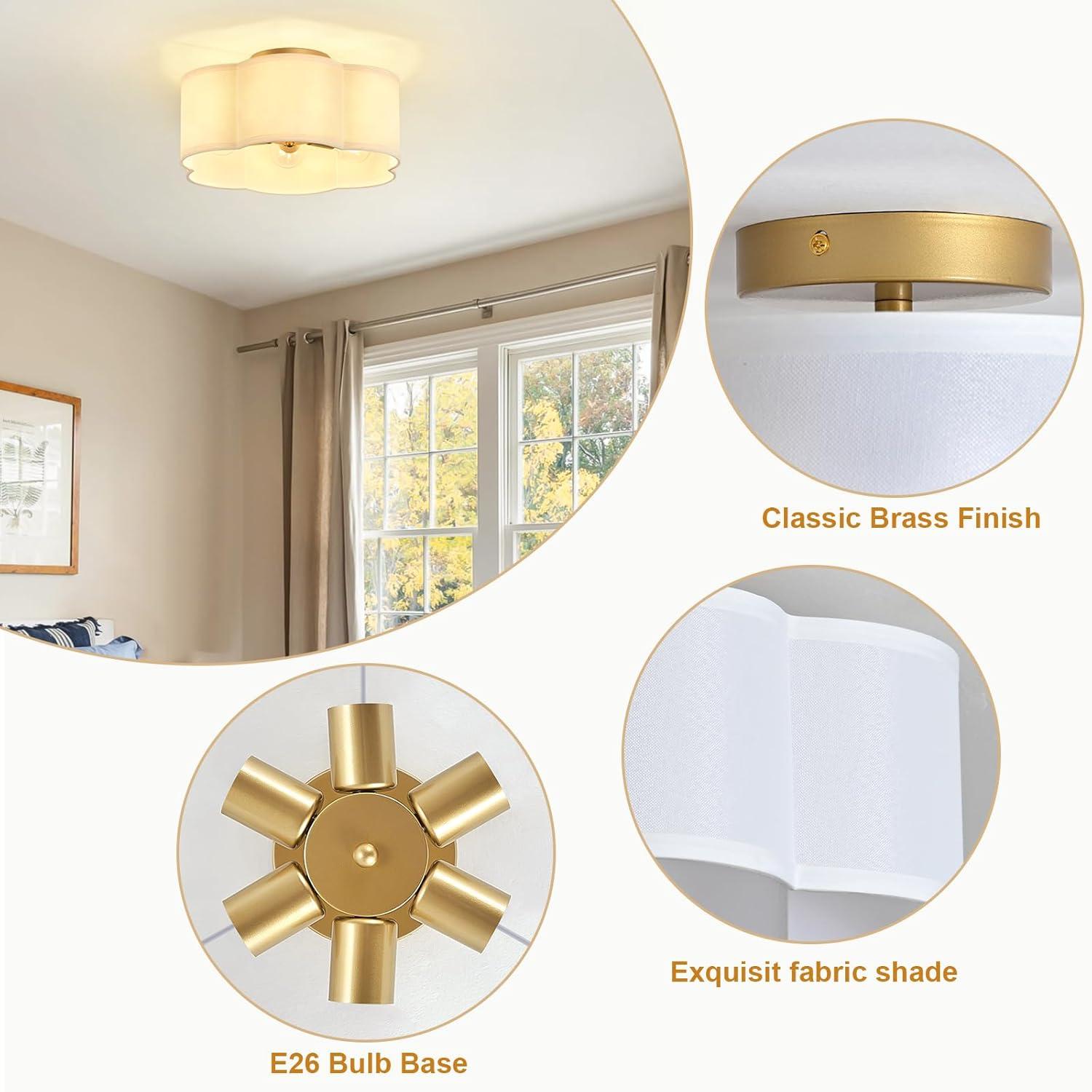 Greidys 6-Light Polyester Flush Mount Ceiling Light