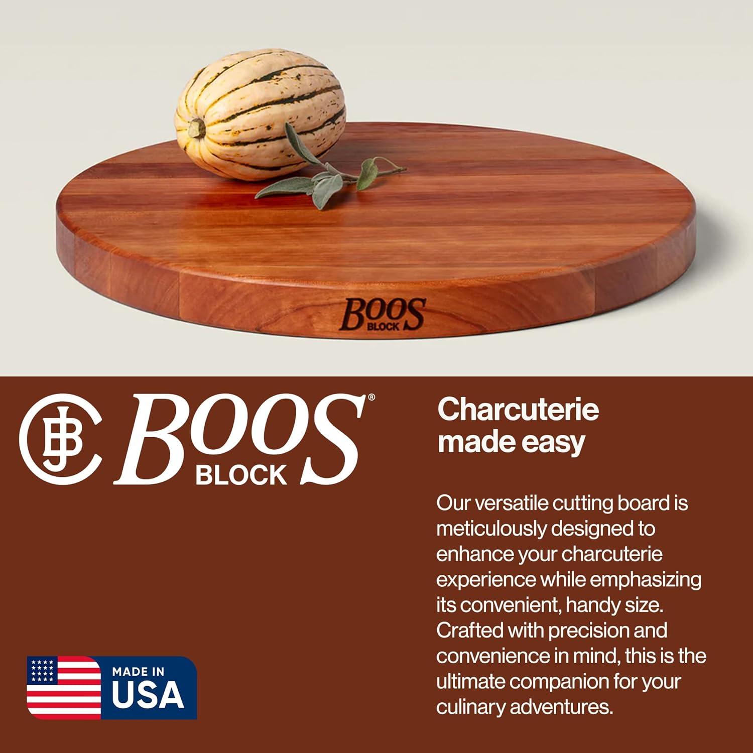 John Boos John Boos 18" Round Cutting Board, 1.5" Edge Grain