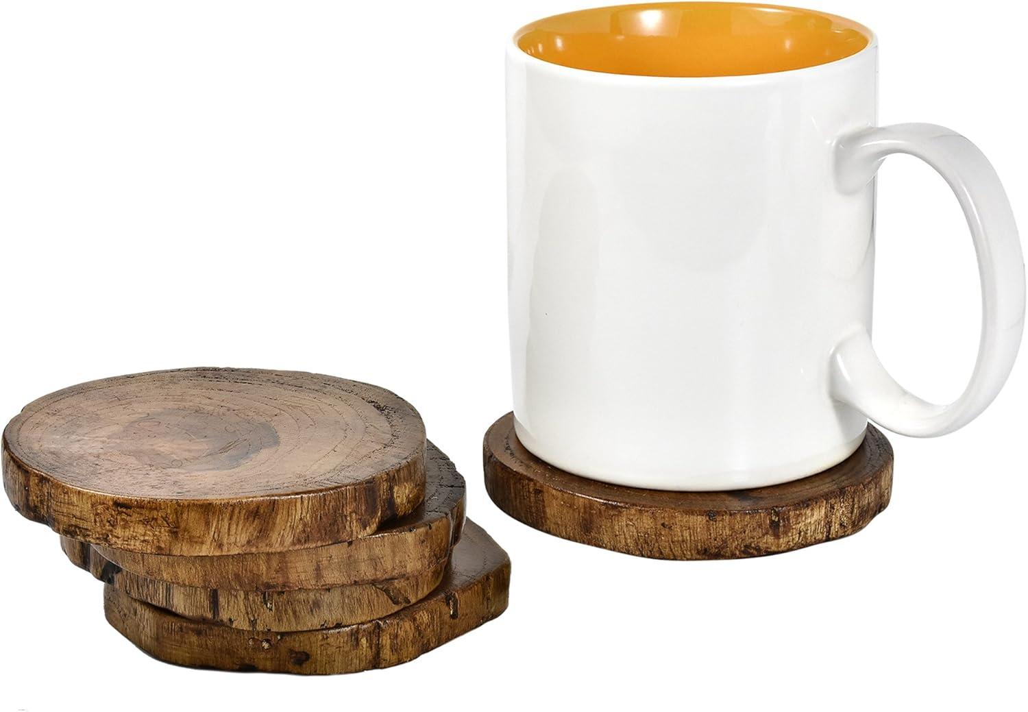 Wood 5 Piece Coaster Set (Set of 5)