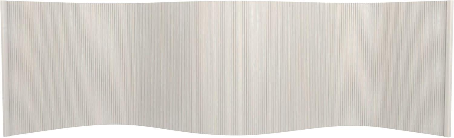 2 ft. Short Bamboo Wave Screen - White