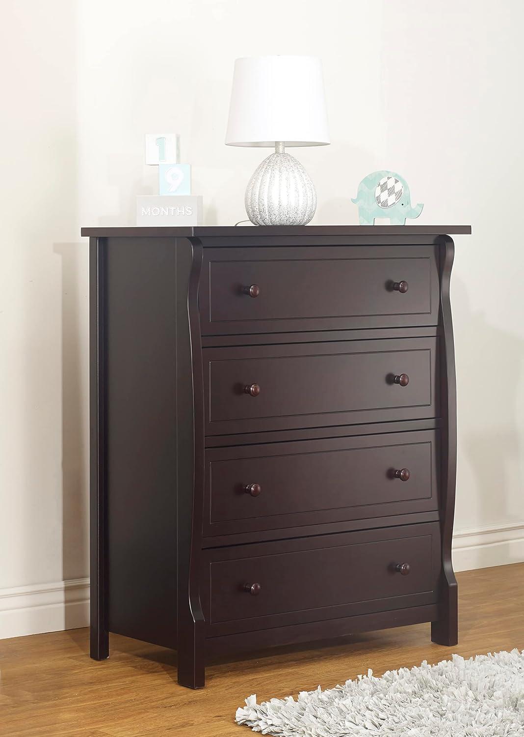 Sorelle Princeton Elite 4 Drawer Dresser Espresso