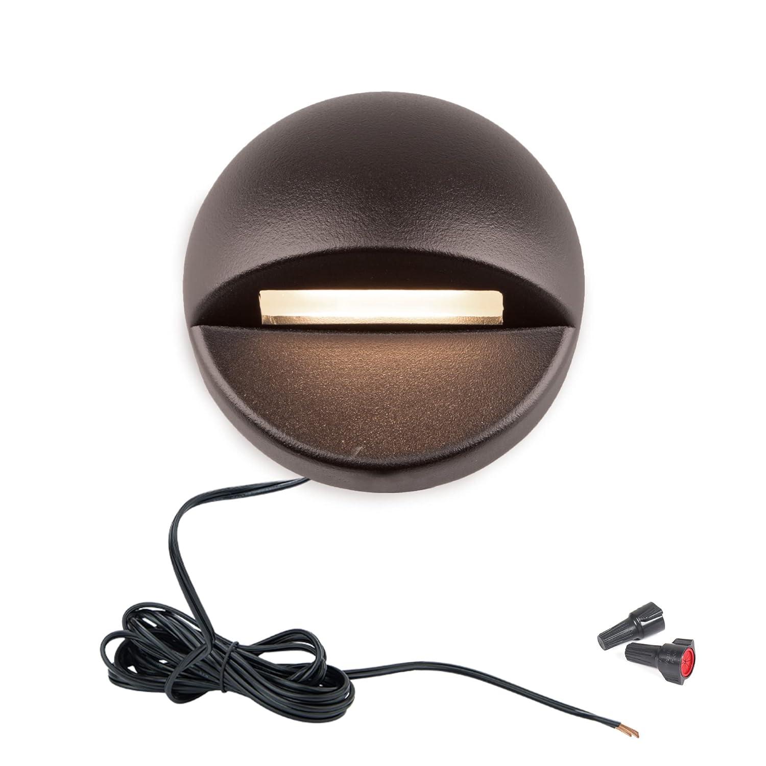WAC Landscape Lighting Bronze On Brass Low Voltage Metal Deck Light