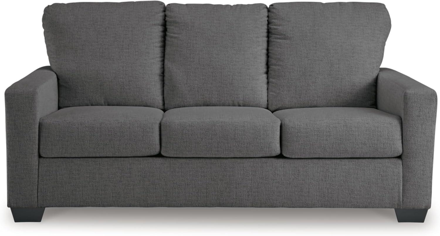 Pewter Full Memory Foam Sleeper Sofa with Removable Cushions