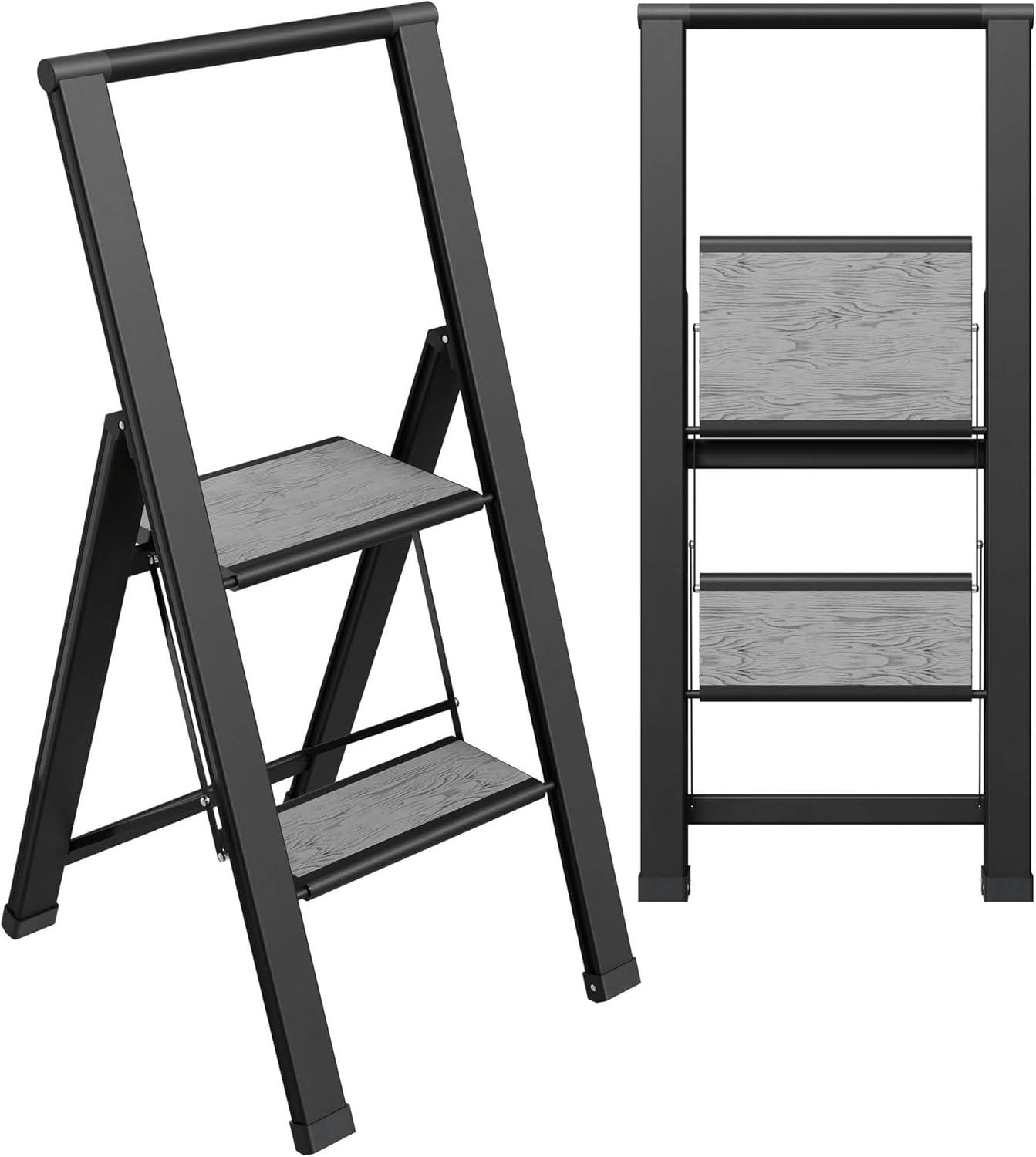 Sorfey Sorfey Step Ladders 2 - Step Steel Lightweight Folding Step Stool