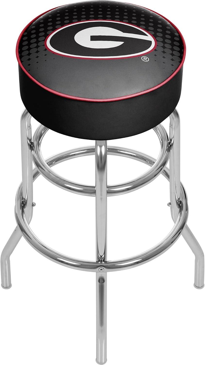 NCAA Swivel Upholstered Counter Stool with Metal Frame