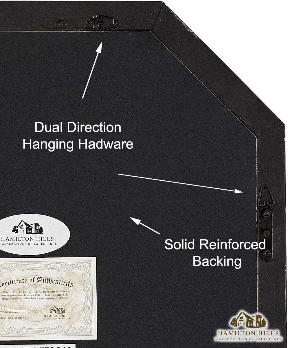 Hamilton Hills 24" x 36" Oval Wenge Framed Wall Mirror