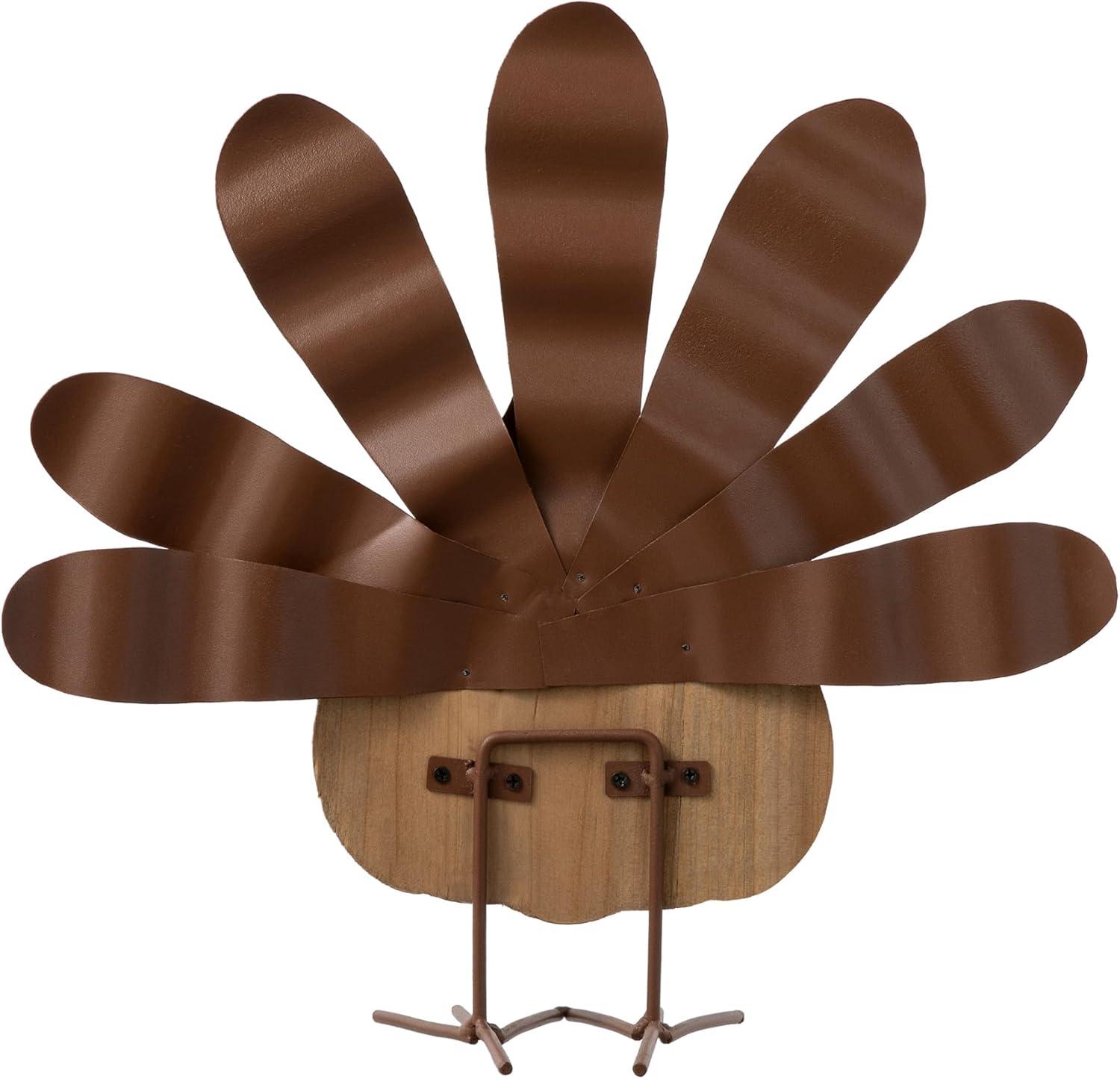 Wooden and Metal Turkey Table Décor