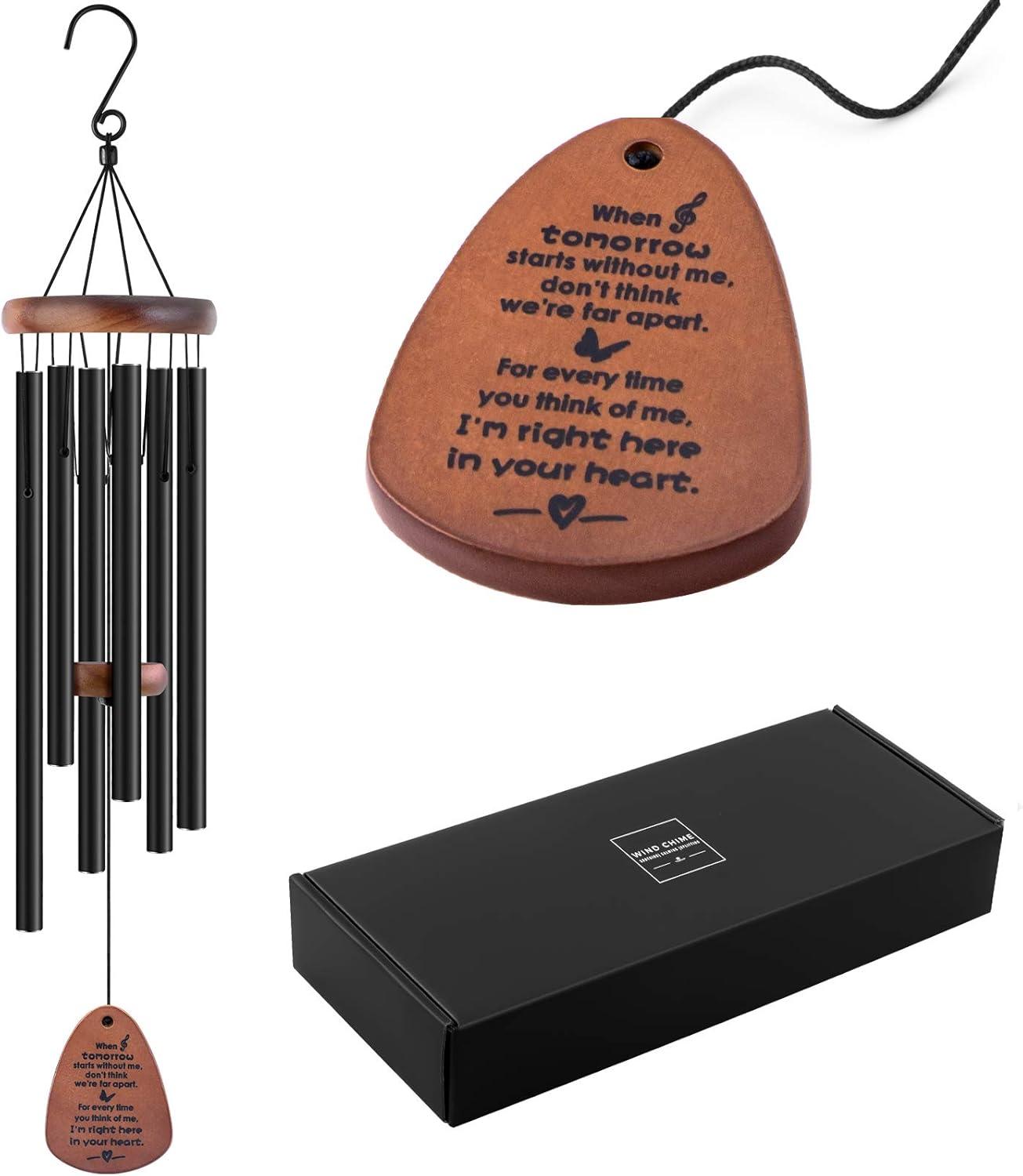 Sympathy Gifts for Loss of Loved One 32" Memorial Wind Chimes for Loss of Loved One Bereavement Condolence Gifts Sympathy Windchimes Memory Wind Chime with Memorial Card