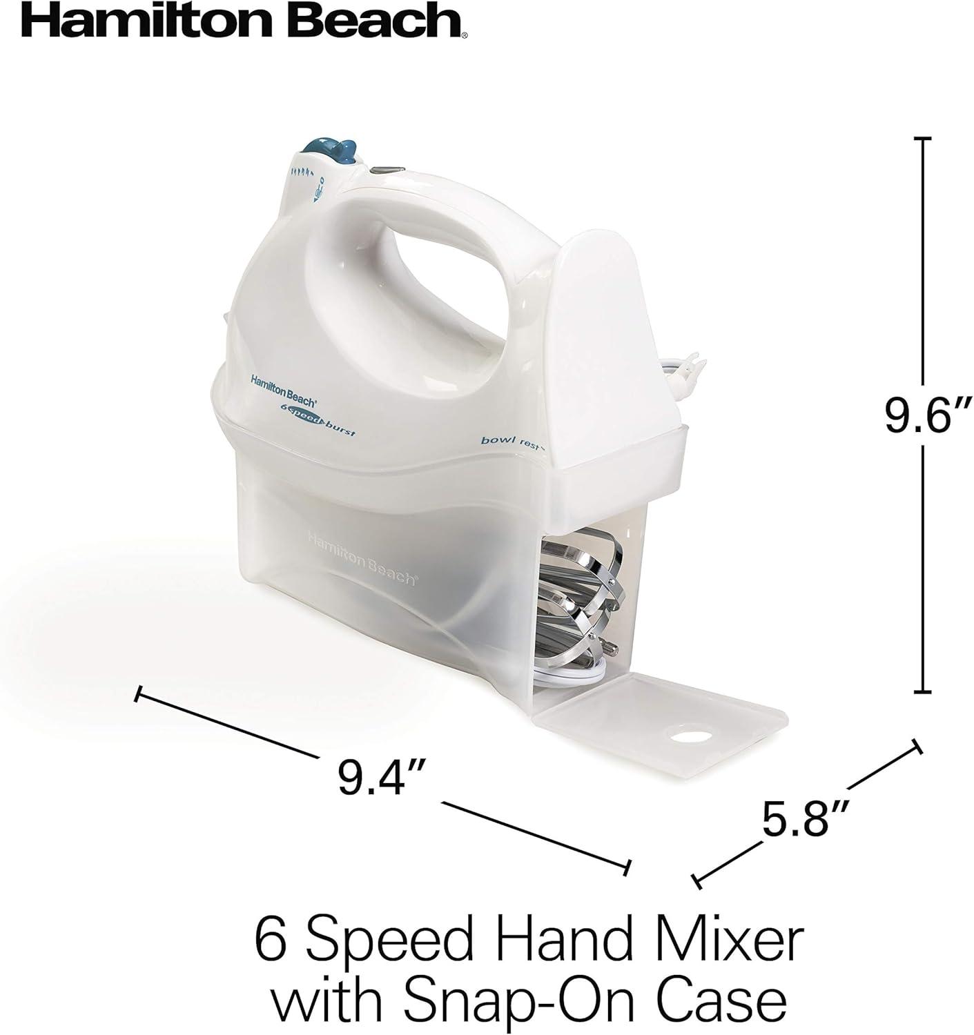 Hamilton Beach 62695V Hamilton Beach® Hand Mixer with Snap-on Case