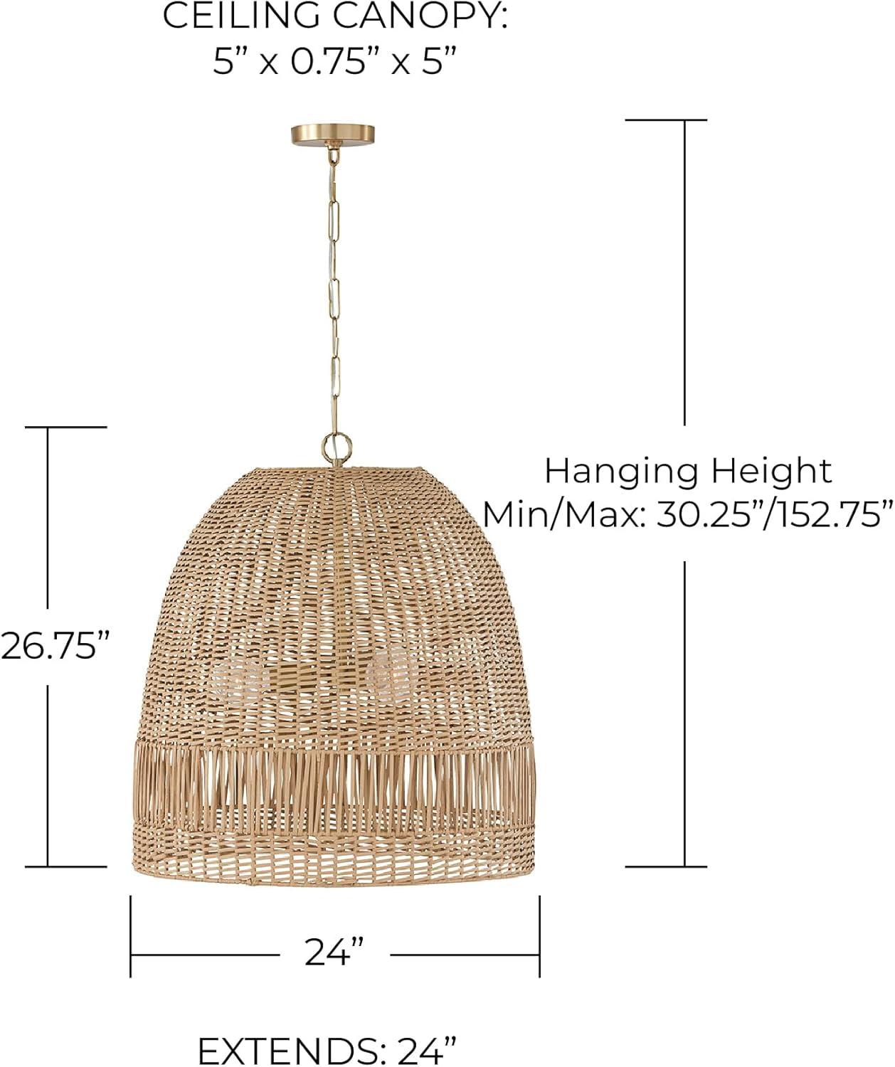 Capital Lighting Naomi 3 - Light Pendant in  Matte Brass