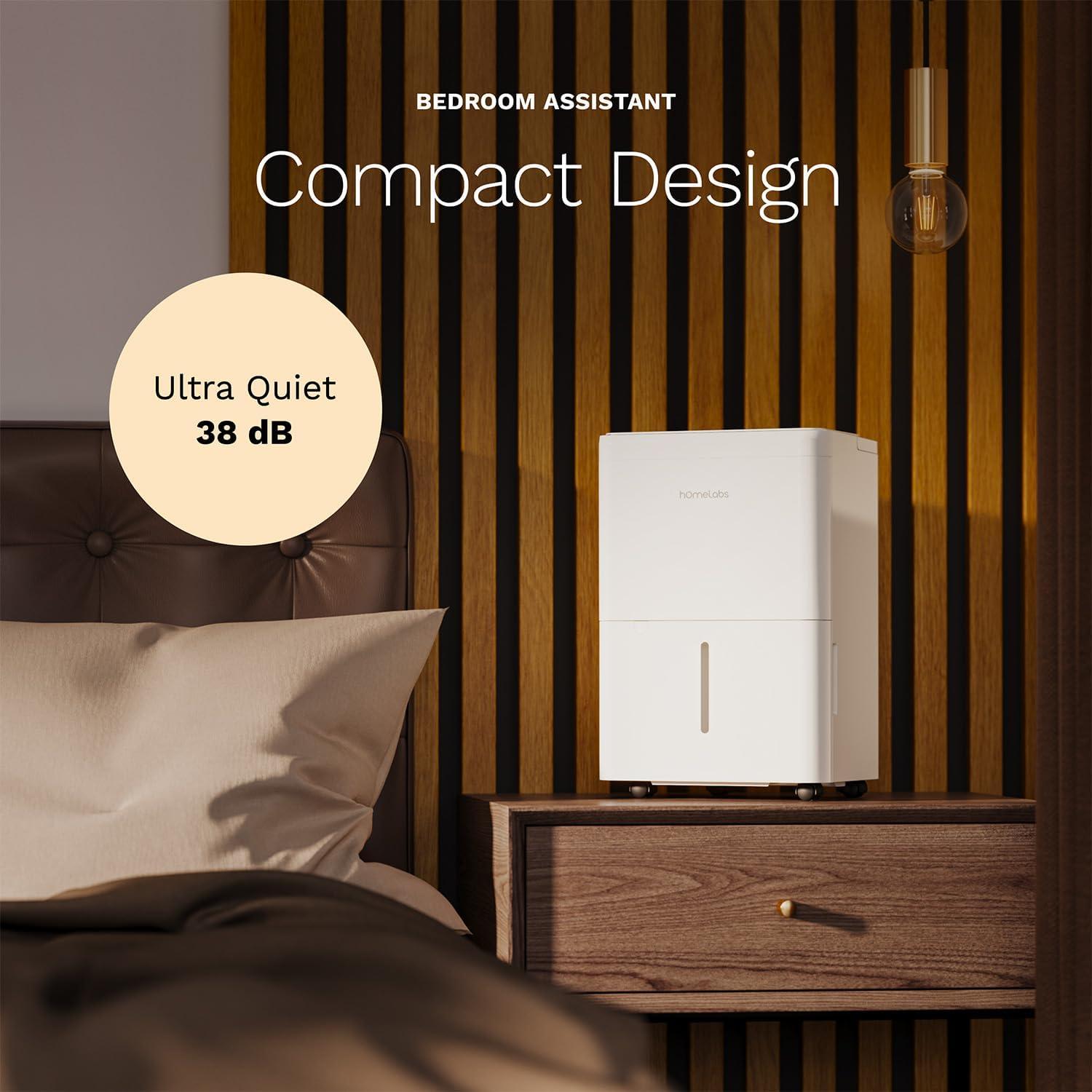 hOmeLabs hOmeLabs 4,000 Sq. Ft Energy Star Dehumidifier with Pump – Ideal for Bedrooms and Laundry Rooms