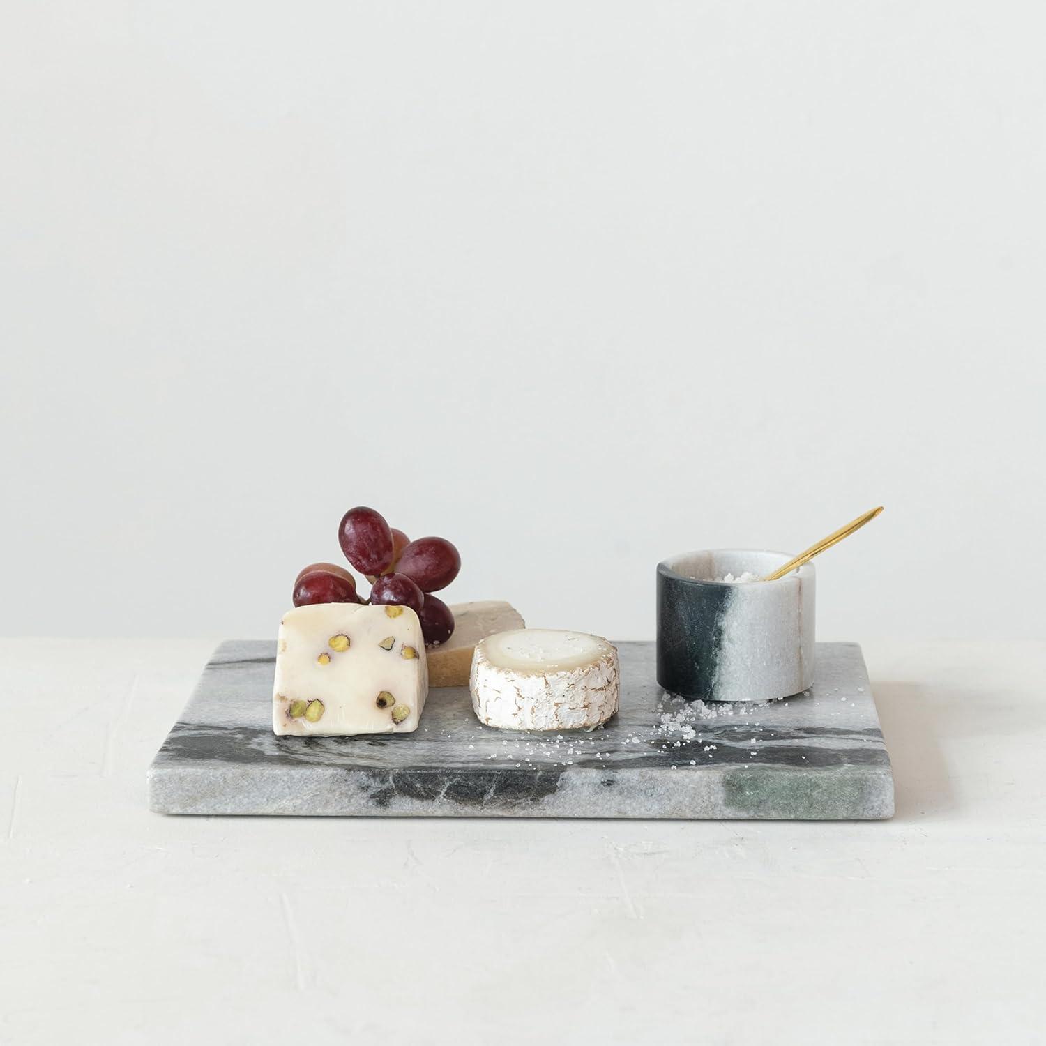 Large Rectangular Gray Marble Cheese Cutting Board