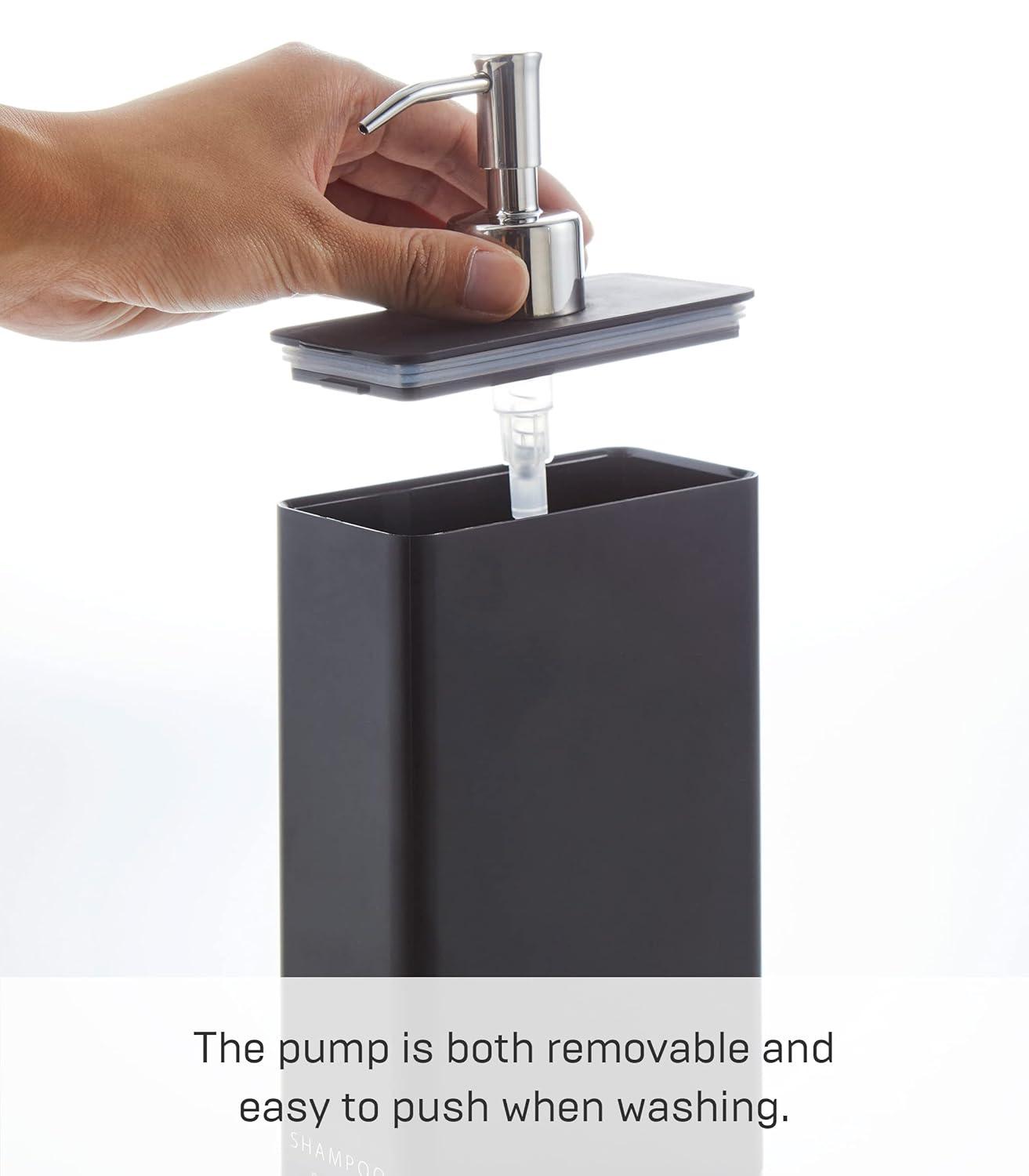 Yamazaki Home Yamazaki Home Dispenser, Contemporary Bottle Pump For Shower, 24 fluid oz., 700 ml