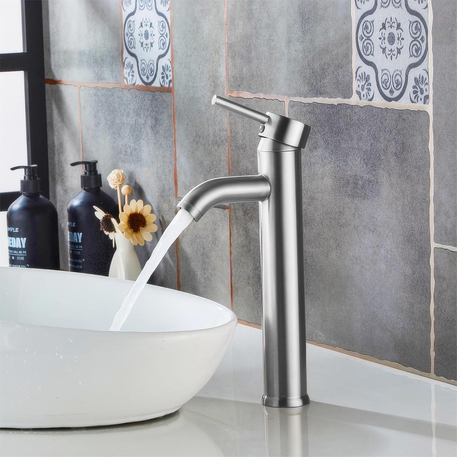 Vessel Sink Faucet Single-handle Bathroom Faucet with Drain Assembly