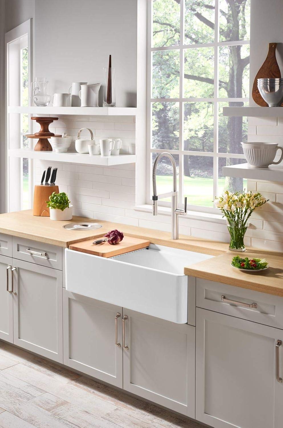 Profina 36" Single Bowl Apron-Front Fireclay Farmhouse Sink