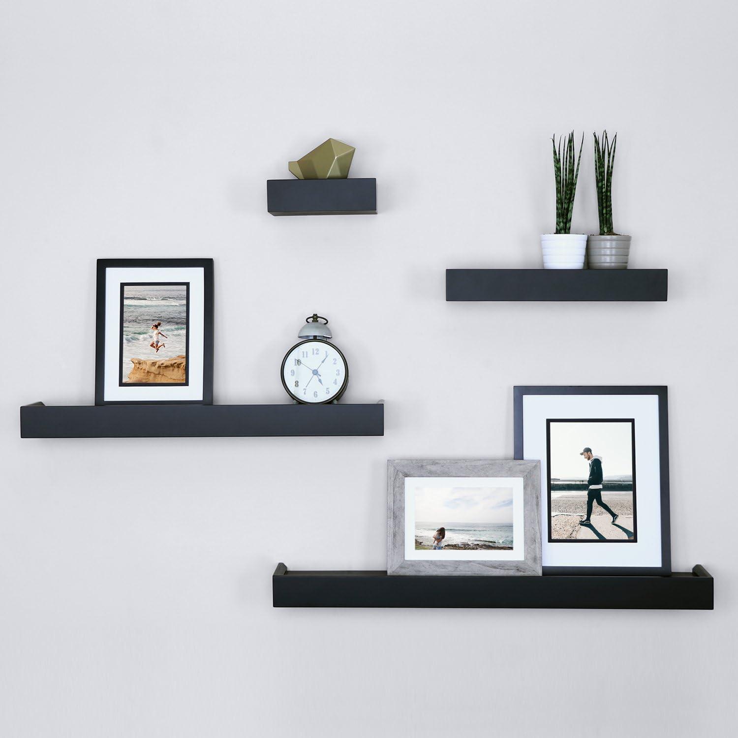 Textiles Hub Array 4 Piece Floating Wall Shelves Set