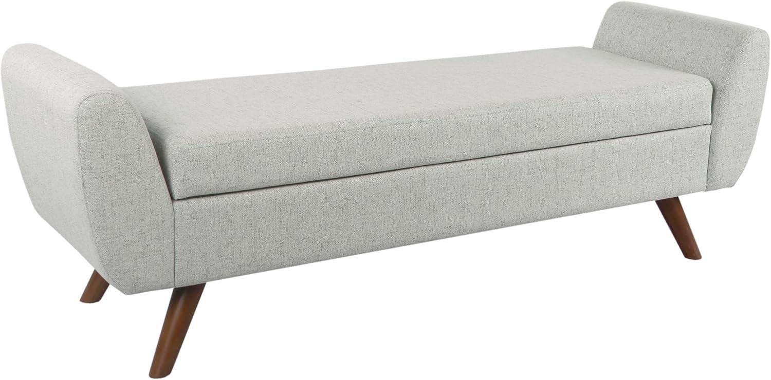 HomePop Modern Boucle Storage Bench with Wood Legs