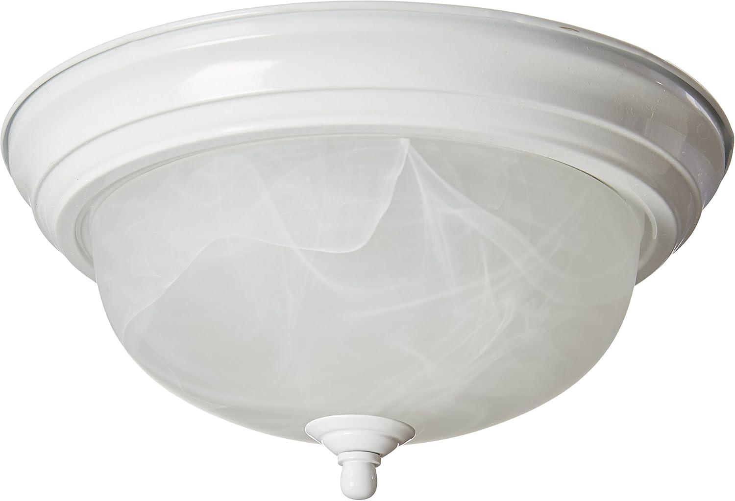 Alabaster Glass Flush Mount Light