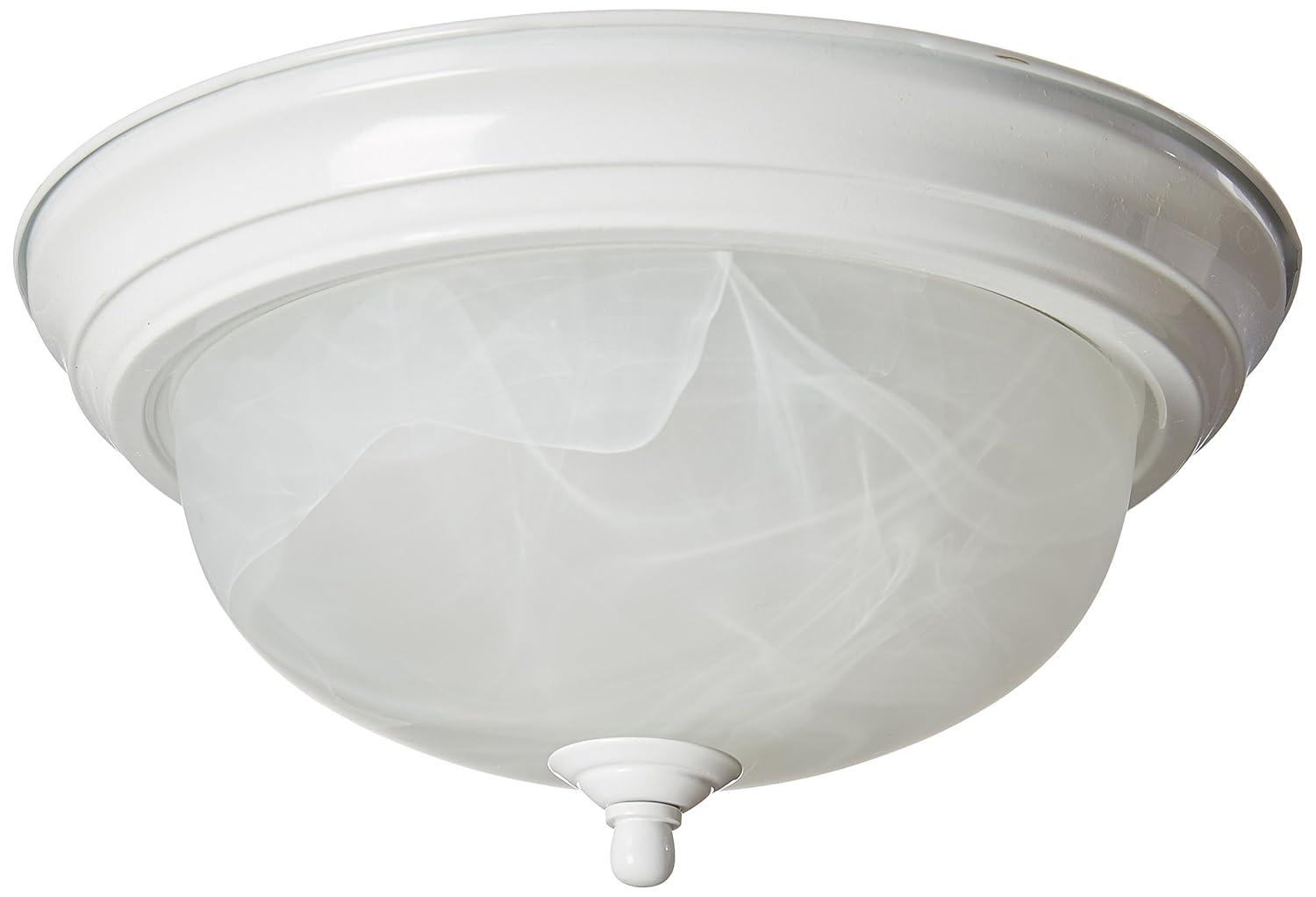 Alabaster Glass Flush Mount Light