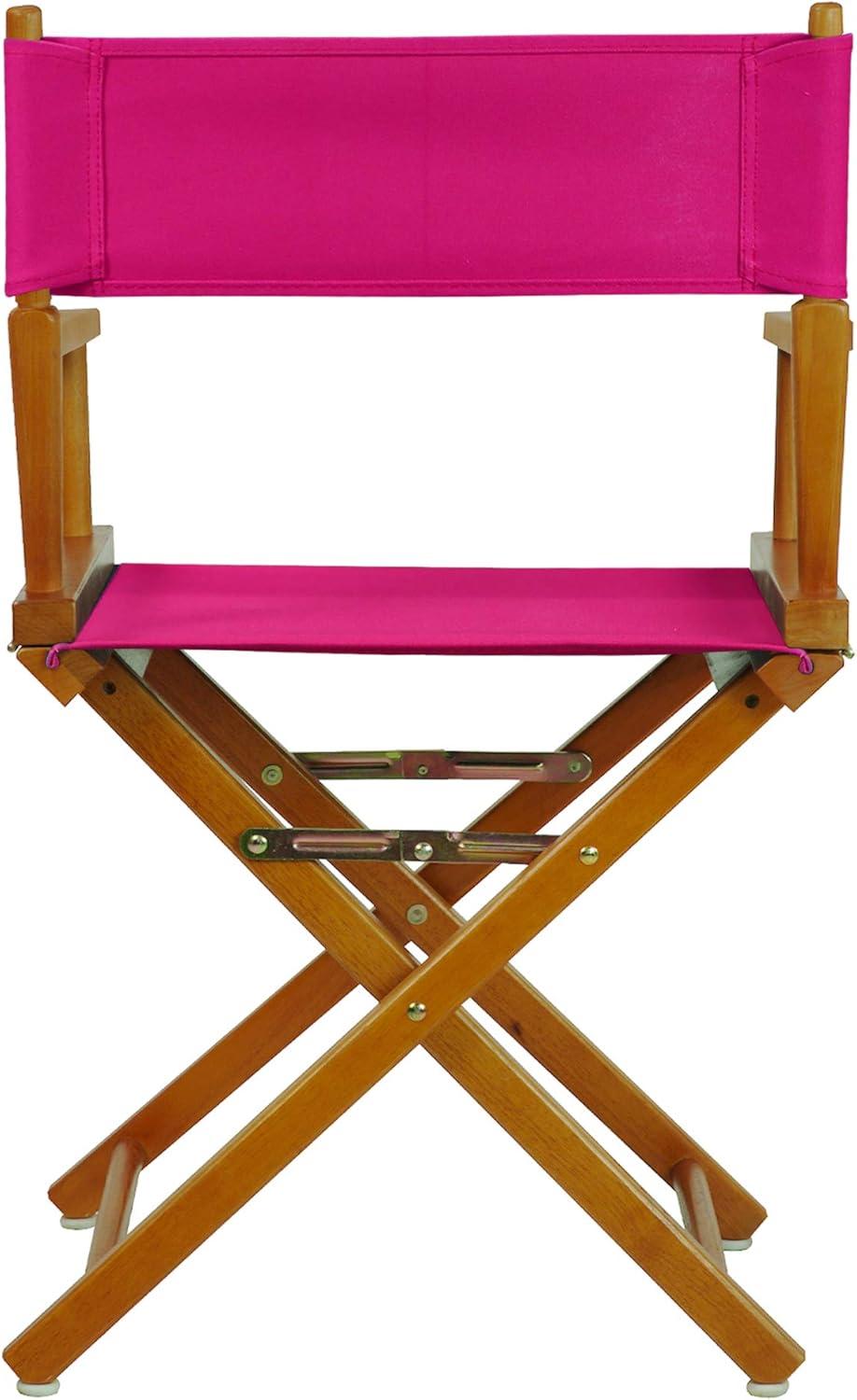 "18" Director's Chair Honey Oak Frame-Magenta Canvas"