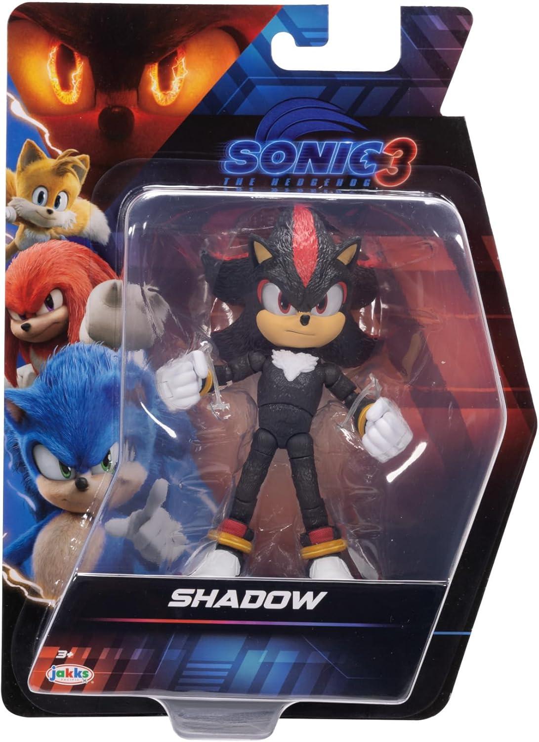 Sonic The Hedgehog 3 Movie 5 inch Shadow Action Figure 20 Points of Articulation