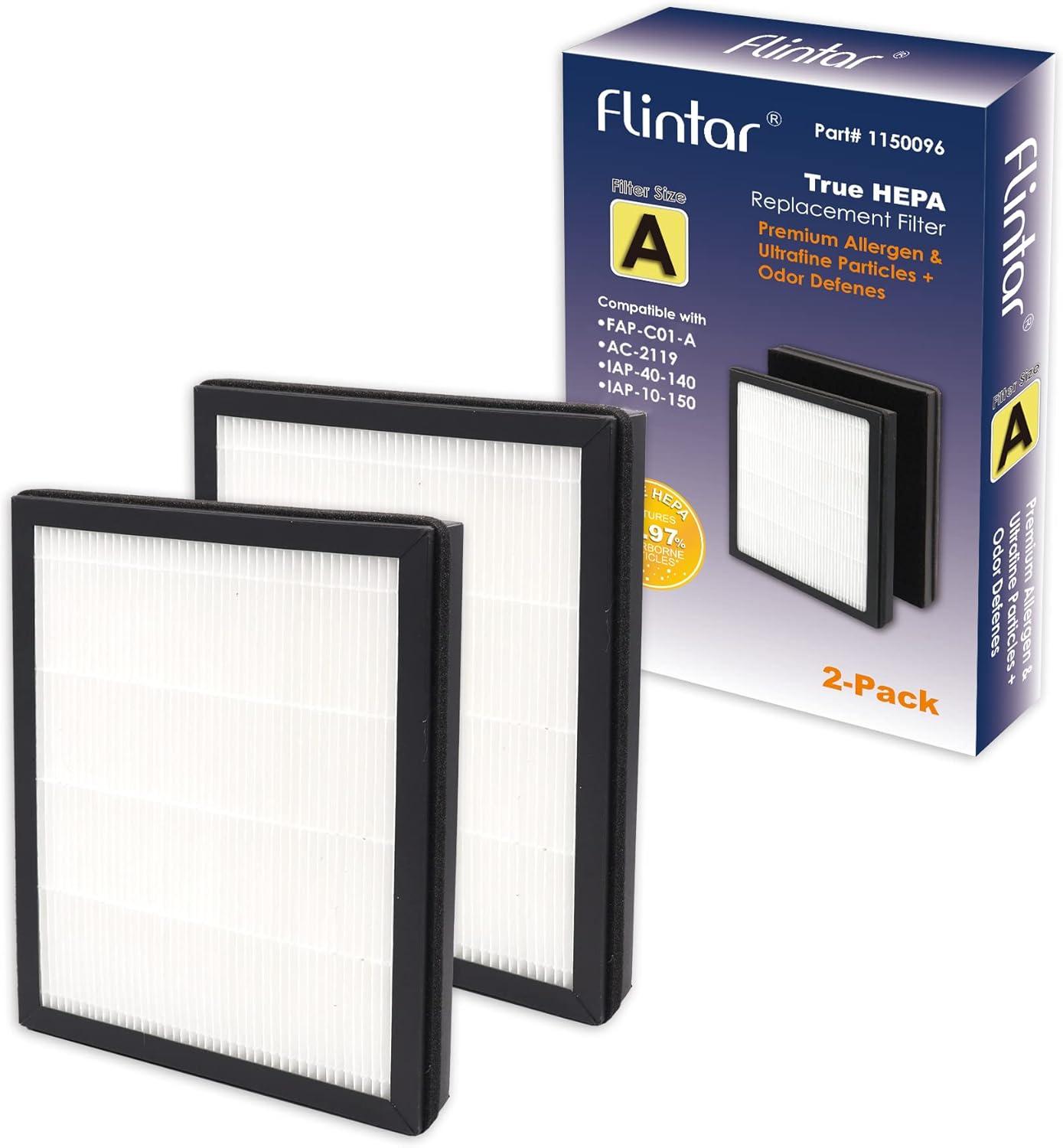 Flintar Type A True HEPA Replacement Filter 2-Pack