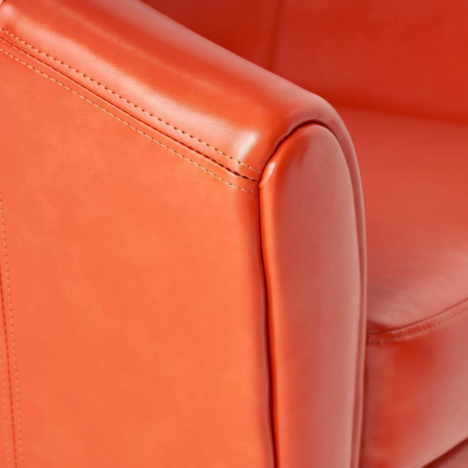 Napoli Club Chair Orange - Christopher Knight Home