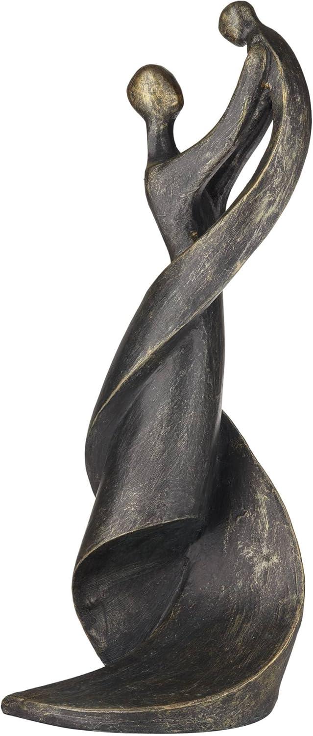 Dahlia Studios Mother and Child 13 3/4" High Smooth Bronze Statue