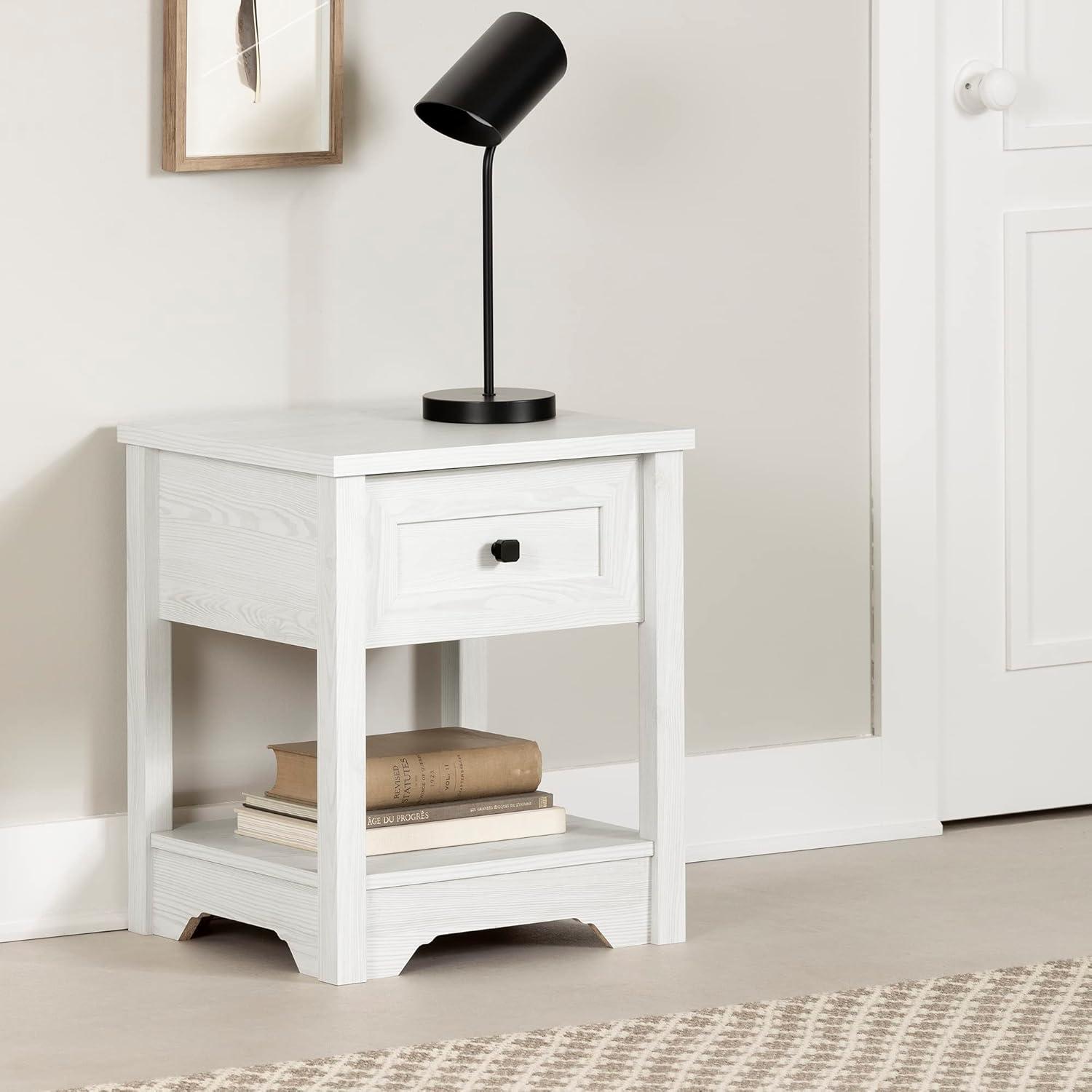 Farnel End Table Navy Blue - South Shore: Laminated Particle Board, 22.5" High, CARB Certified
