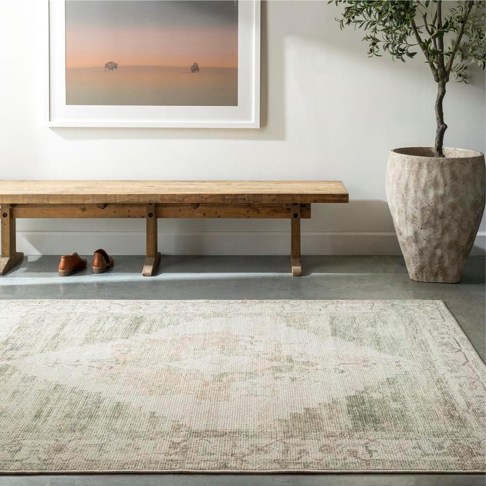 Becki Owens x Livabliss Luca Sage Green Area Rug