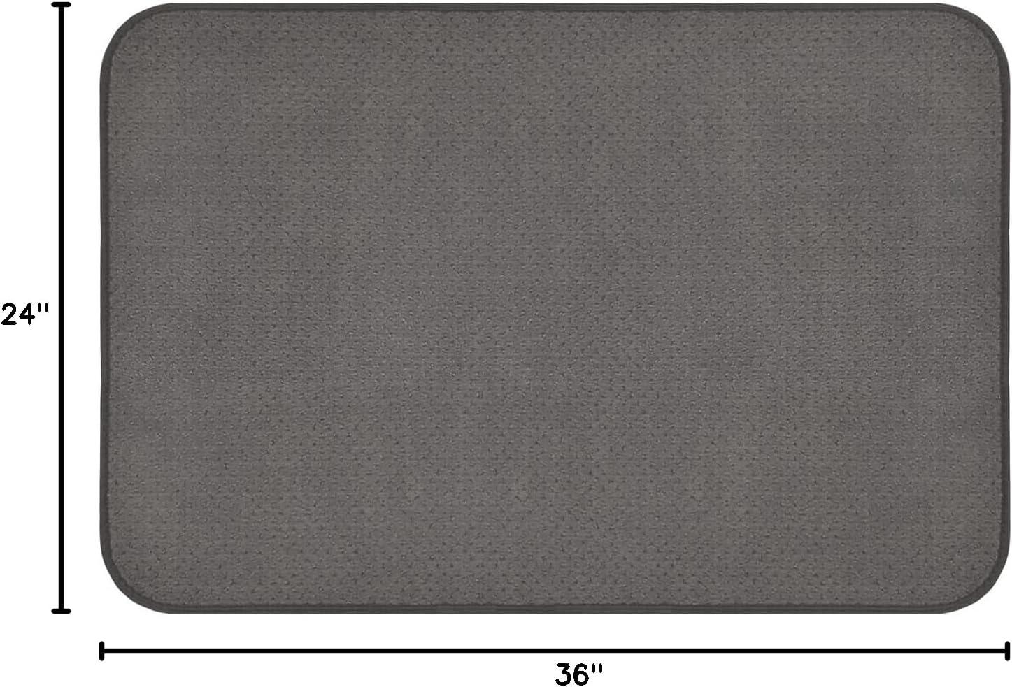Skid-resistant Carpet Indoor Area Rug Floor Mat - Gray - 2' X 3' - Many Other Sizes to Choose From
