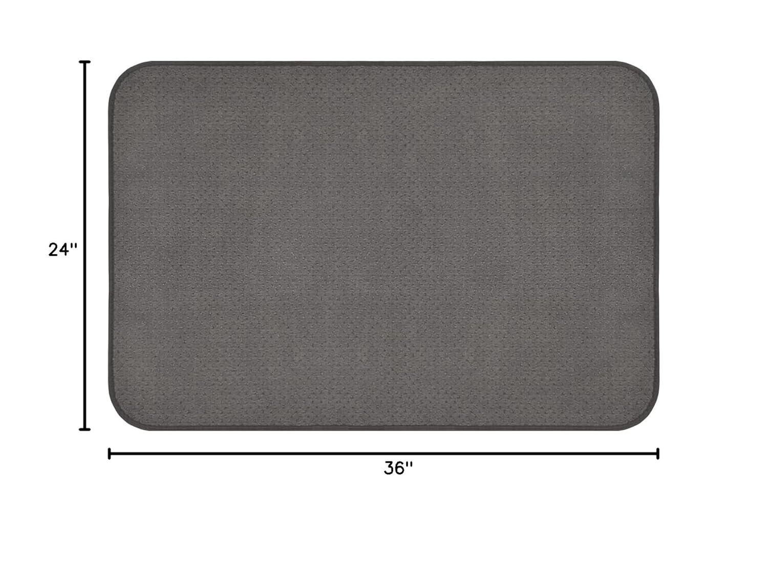 Skid-resistant Carpet Indoor Area Rug Floor Mat - Gray - 2' X 3' - Many Other Sizes to Choose From