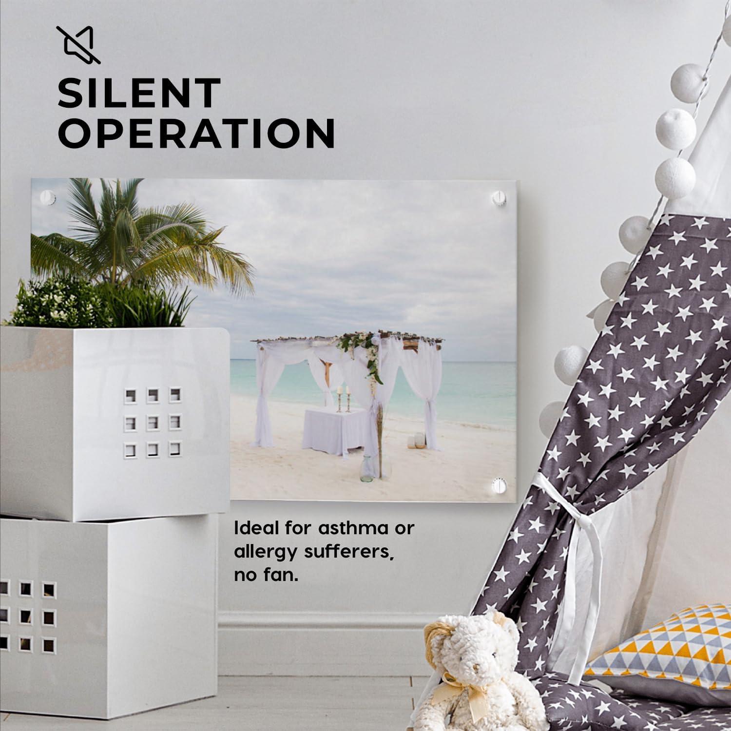 White Electric Wall Heater with Thermostat and Convection