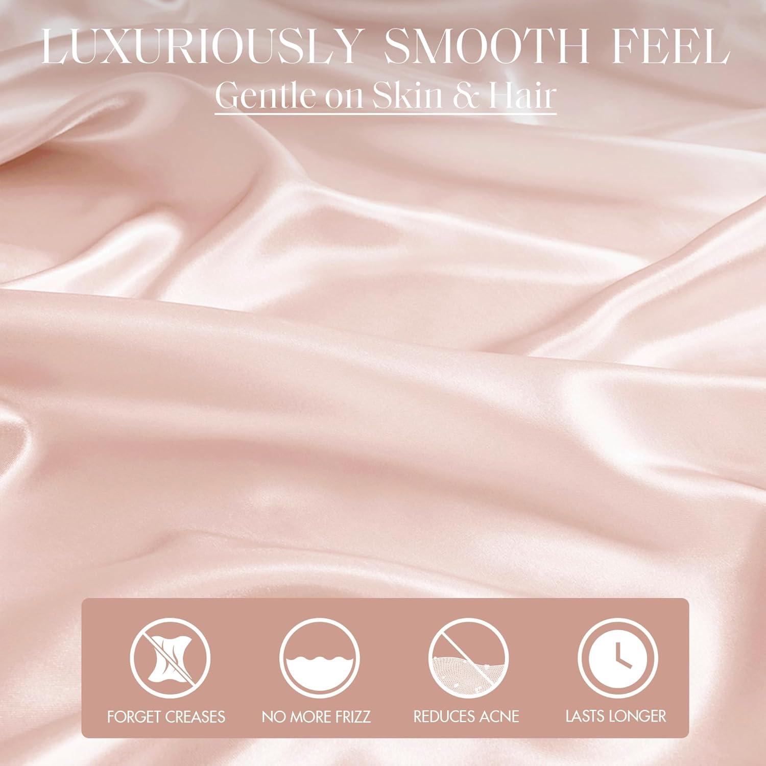Madison Park Essentials Satin Luxury 2PC Pillowcases (Set of 2)